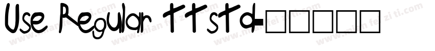 Use Regular ttstd字体转换